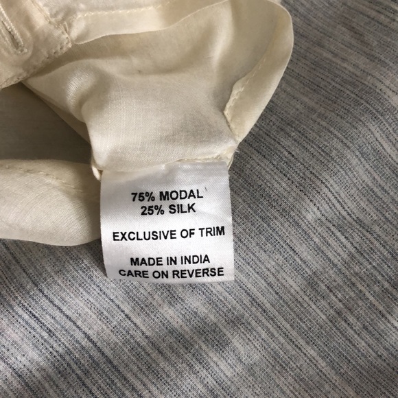 Embroidered Modal/Silk top - Picture 6 of 6